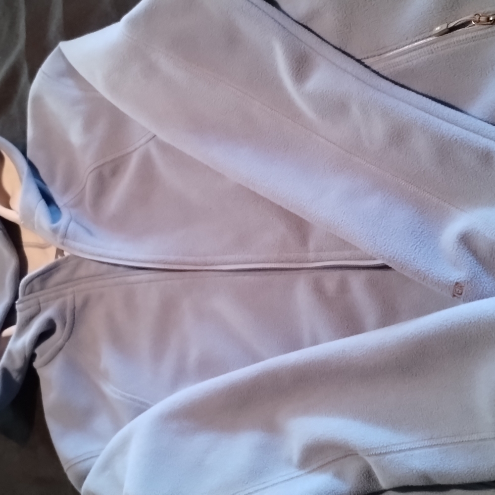 Eddie Bauer Woman's Windcutter Jacket/coat with Hood Light Blue - Picture 3 of 16